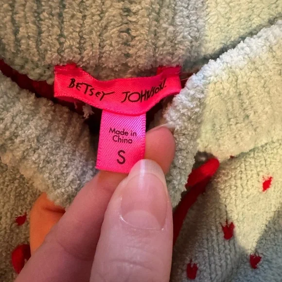 Betsy Johnson Blue Polka Dot sweatpans - Picture 4 of 4